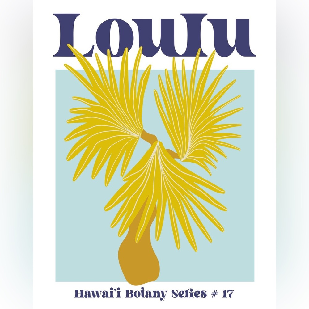 The Coconut Collective Loulu Art Print by Aida Salehi NWT!